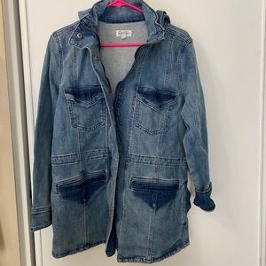 Long jean jacket